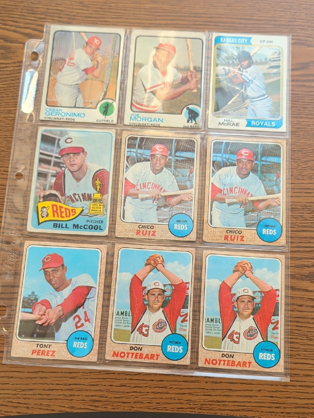 Vintage Cincinnati Reds Baseball Card Collection - Red